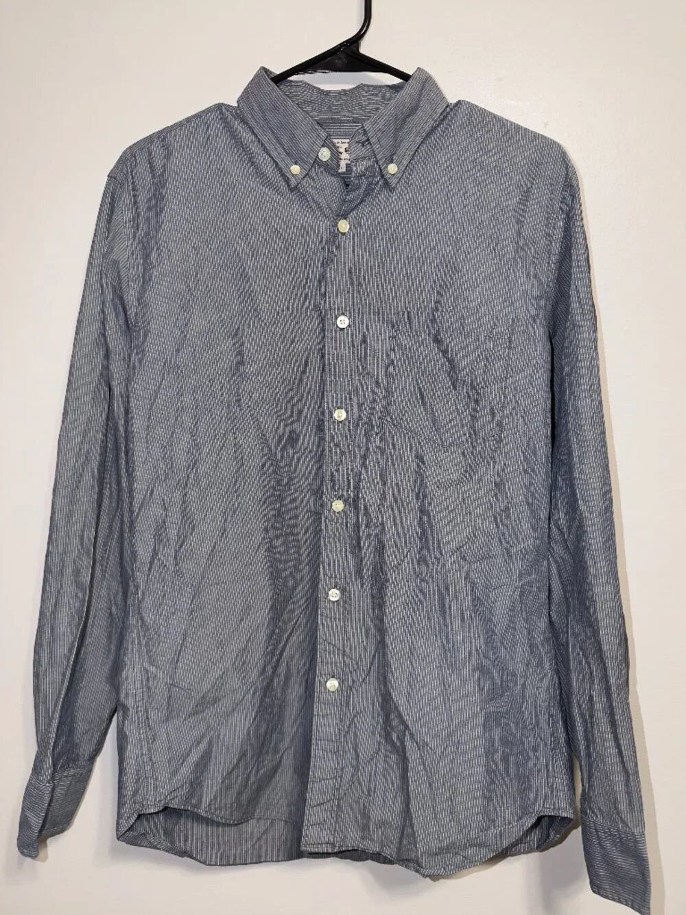 J.Crew Button Down Shirt Size M Blue Stripe Long Sleeve Casual Classic
